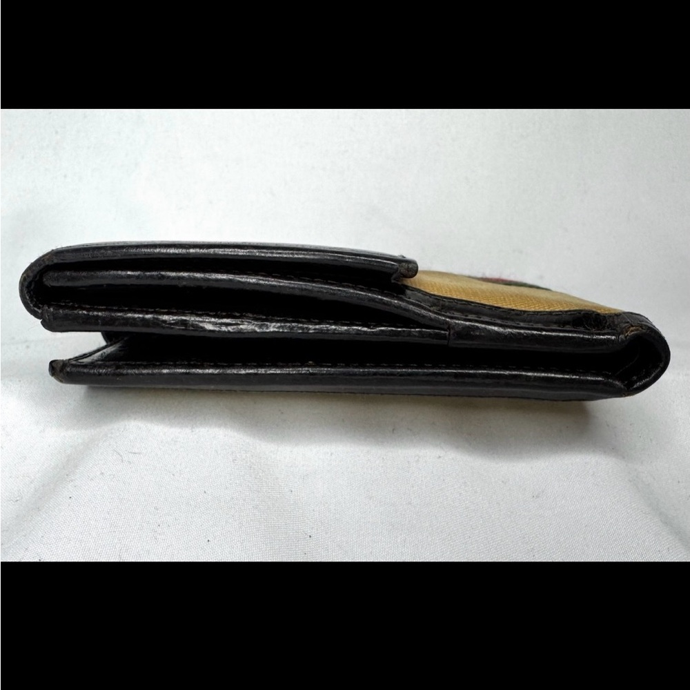 Gucci Vintage Bifold Wallet Sherry Line Leather/canvas w/ COA and box!!! - Picture 8 of 17